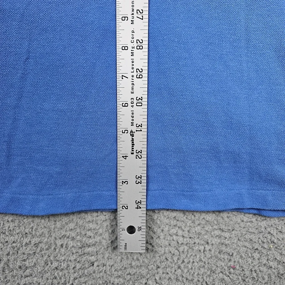 Lot of 2 Polo Ralph Lauren 2XB Big Tall‎ Blue Cotton Pique Polo Shirts